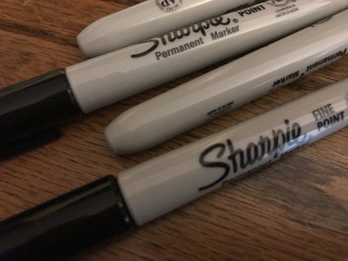 Draw with sharpies rather than pencils